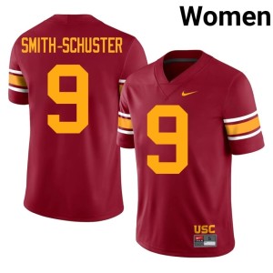 Stitched Alternate The USC Trojan Family JuJu Smith-Schuster Women's Cardinal #9 Jersey 730348-738
