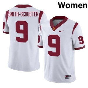 Player Womens #9 JuJu Smith-Schuster University of Southern California White Jersey 278295-479