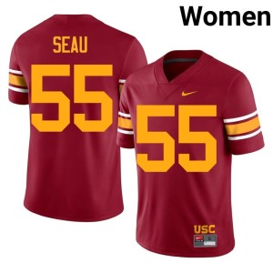 NCAA Women's Cardinal Junior Seau Alternate #55 USC Jerseys 198844-499