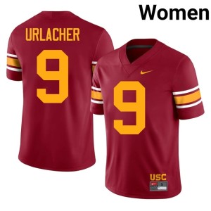 Football Womens USC #9 Cardinal Kennedy Urlacher Alternate Jerseys 406380-156