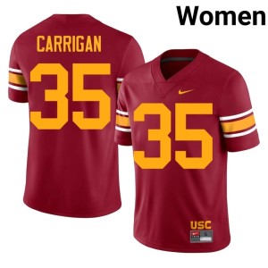 Embroidery Alternate Lachlan Carrigan Women #35 USC Cardinal Jerseys 245260-729