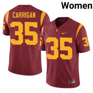 Embroidery Womens USC #35 Lachlan Carrigan Cardinal Jersey 396160-338