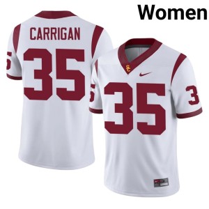 Official White #35 Lachlan Carrigan Women USC Jerseys 515264-662