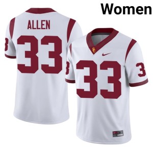 2026-27 White Southern California Marcus Allen #33 Women Jersey 162842-713