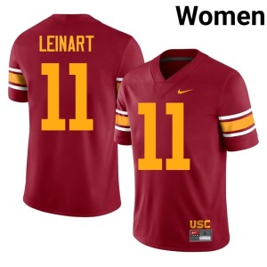 Alumni Matt Leinart #11 Trojans Women's Alternate Cardinal Jersey 801525-630
