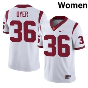 Game White USC Trojans Womens #36 Peyton Dyer Jersey 988796-176