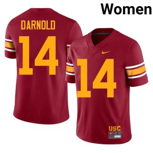 Alumni Cardinal Women's #14 Sam Darnold Southern California Trojans Alternate Jerseys 904149-774