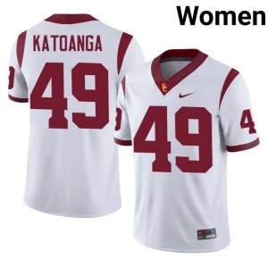 2026 Trojans Women's #49 White Simote Katoanga Jersey 720578-169
