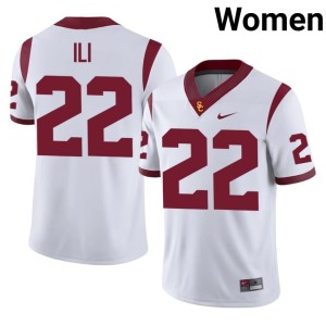 2026 Talanoa Ili Womens #22 The USC Trojan Family White Jersey 540430-204