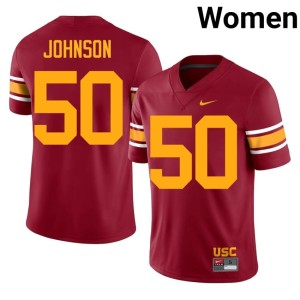 Limited Womens Cardinal Taylor Johnson Alternate USC #50 Jersey 451912-672