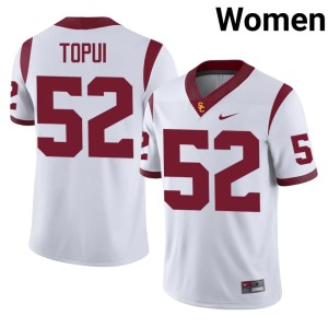 Embroidery Tomuhini Topui White #52 SC Women Jersey 718034-984