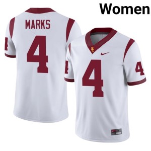 Replica Woody Marks Women White #4 The USC Trojan Family Jersey 225594-430