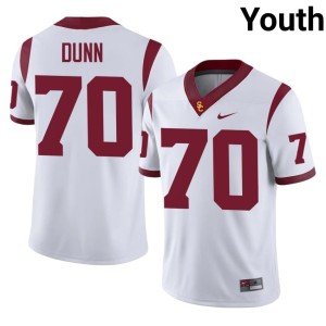 University White Aaron Dunn #70 USC Youth Jersey 752110-362
