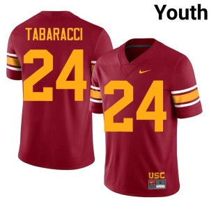 2026 #24 SC Alternate Carson Tabaracci Youth Cardinal Jerseys 434714-453