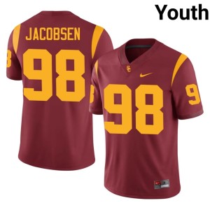 2026 Cash Jacobsen Cardinal Youth The USC Trojan Family #98 Jerseys 794415-798
