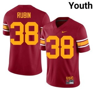 Replica Isaiah Rubin Cardinal SC #38 Youth Alternate Jerseys 262183-649