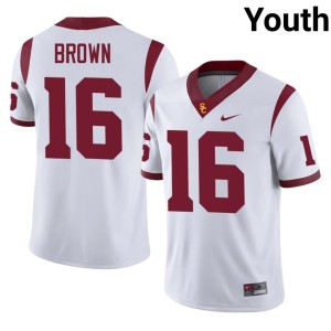 College Youth #16 White Prophet Brown Southern California Jersey 895054-135