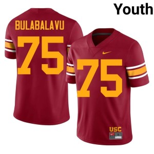 Official Ratumana Bulabalavu University of Southern California Cardinal Alternate #75 Youth Jersey 367160-170
