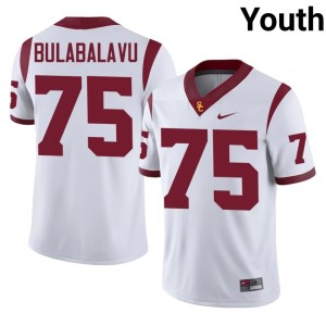 Replica Ratumana Bulabalavu Youth White #75 Trojans Jersey 245979-145