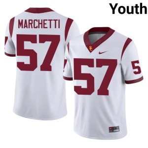 2026-27 Youth Roman Marchetti #57 White Southern California Trojans Jerseys 444767-568