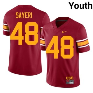 Replica Youth Cardinal Ryon Sayeri Alternate #48 Southern California Trojans Jersey 203073-784