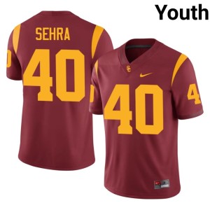 College Southern California Youth Cardinal Shawn Sehra #40 Jersey 595242-934