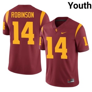 2026-27 University of Southern California Cardinal Ta'Mere Robinson #14 Youth Jerseys 414089-543