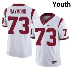 College Youth #73 Tobias Raymond USC White Jersey 453832-858