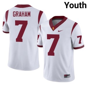 NCAA White Alex Graham USC Youth #7 Jerseys 207861-381