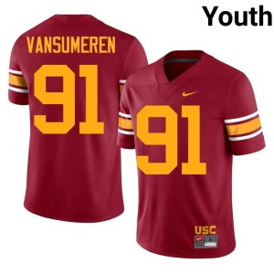 College Cardinal Youth SC #91 Alex VanSumeren Alternate Jersey 464322-962