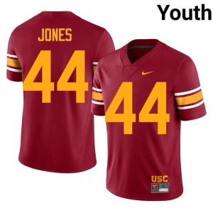 Limited Braeden Jones Youth #44 Alternate Cardinal Southern California Jersey 595128-393