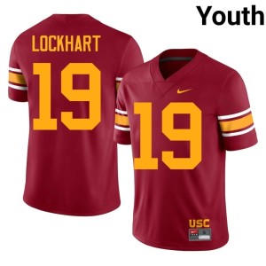 Alumni Cardinal University of Southern California #19 Brandon Lockhart Alternate Youth Jersey 578483-961