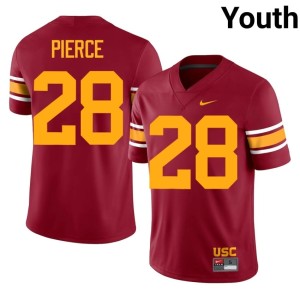 Alumni #28 Youth Cardinal Southern California Carrington Pierce Alternate Jerseys 614409-235