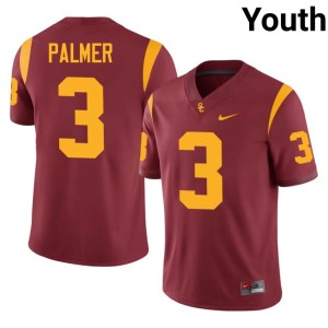 University Southern California #3 Youth Cardinal Carson Palmer Jerseys 676491-881
