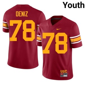 High School USC #78 Chase Deniz Youth Cardinal Alternate Jerseys 732661-932