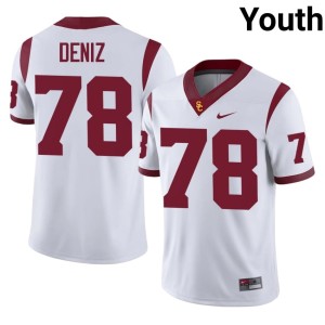 Embroidery Chase Deniz University of Southern California #78 Youth White Jersey 825130-635
