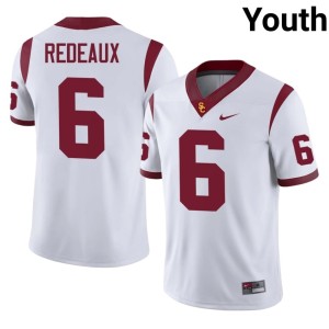 2026-27 Southern California Trojans #6 Youth Deshonne Redeaux White Jersey 589539-823