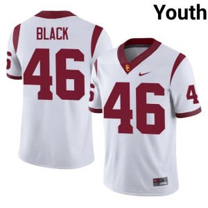 Limited USC #46 Dylan Black Youth White Jerseys 269804-136