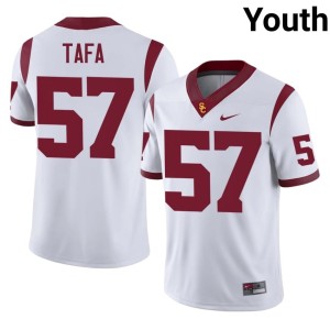 Game USC Youth White Esun Tafa #57 Jersey 816544-292