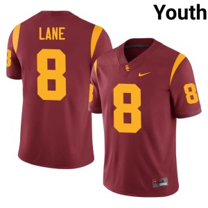 Football USC Trojans Youth Ja'Kobi Lane Cardinal #8 Jersey 690946-305