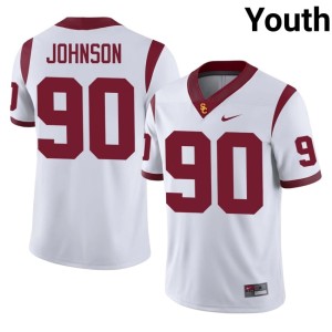 NCAA Youth USC White #90 Jake Johnson Jerseys 688251-437