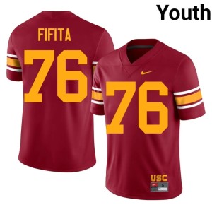 Limited USC #76 Alternate Youth John Fifita Cardinal Jersey 891953-925