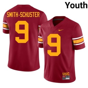 Game Youth JuJu Smith-Schuster Cardinal University of Southern California #9 Alternate Jerseys 788994-288