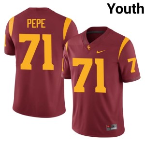 Stitched University of Southern California #71 Cardinal Keenyi Pepe Youth Jerseys 906242-626