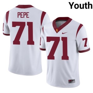 Official #71 White USC Youth Keenyi Pepe Jersey 770161-986