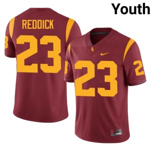 Official #23 Youth Kendarius Reddick Trojans Cardinal Jerseys 220727-441