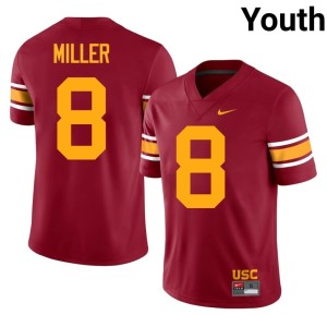 NCAA Cardinal USC Alternate Youth #8 King Miller Jerseys 571052-506