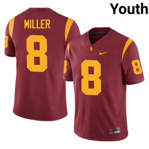 High School Youth #8 SC King Miller Cardinal Jersey 227141-654
