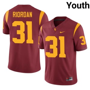 2026 Cardinal #31 Youth Madden Riordan USC Jerseys 475250-521