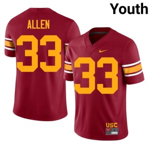 Football Cardinal Alternate Southern California Trojans Marcus Allen Youth #33 Jersey 626968-442
